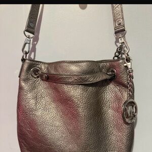 Michael Kors Shimmering Silver Shoulder Bag